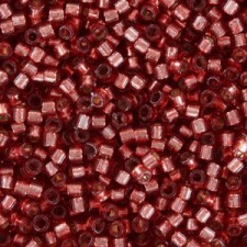Miyuki delica Beads 11/0 - Duracoat silver lined dyed light Watermelon DB-2152